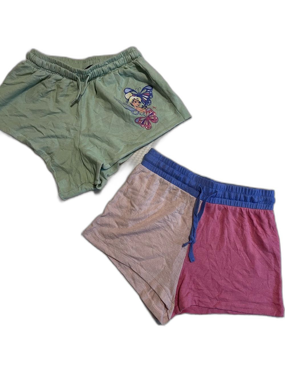 F- Disney & Z Supply Tinkerbell & Colorblock Lounge Shorts Set Multi Size S